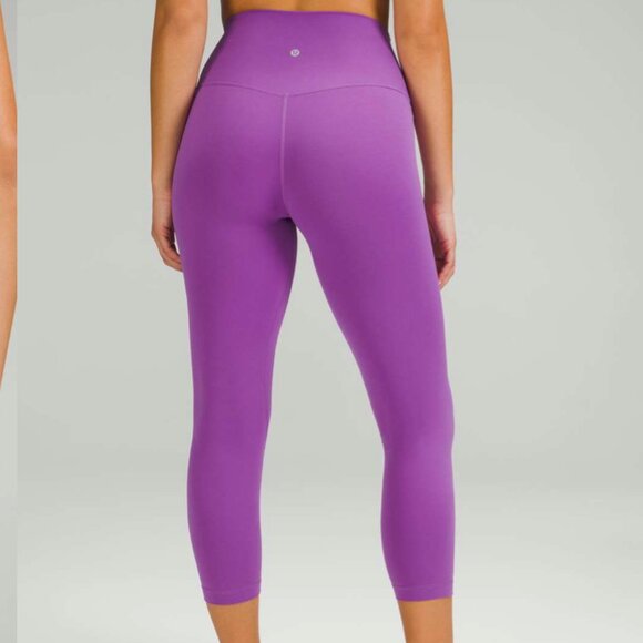 LuLuLemon NWOT, Align High Rise crop, 23", women's size 18, moonlight magenta. - Picture 7 of 9
